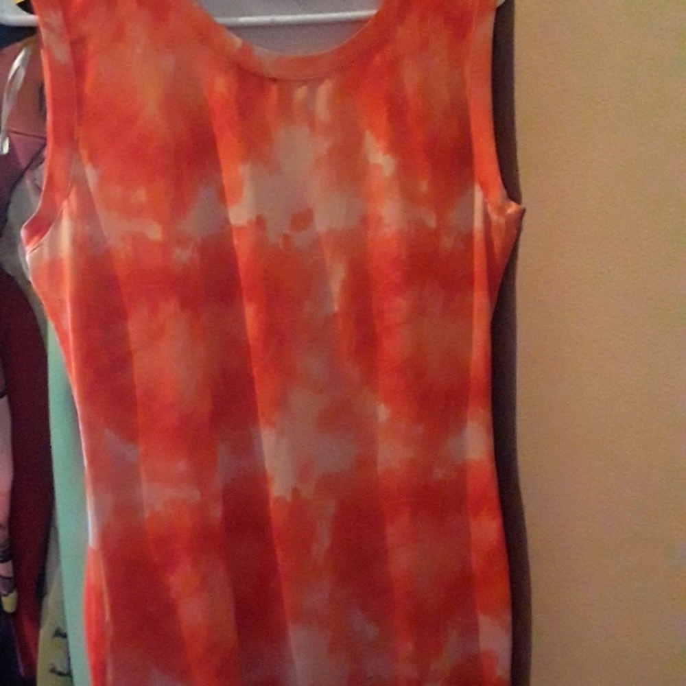 Shein orange smoc